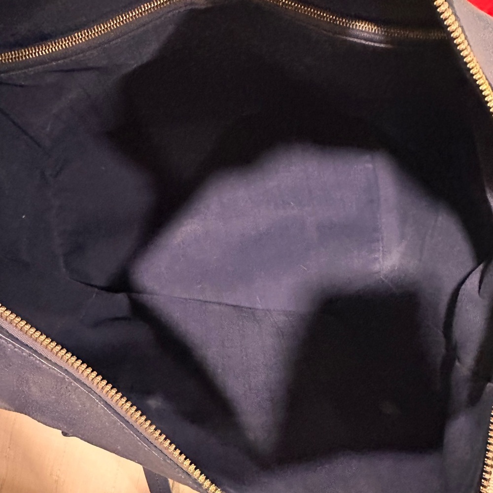 Louis Vuitton Navy Satchel with Gold Details - Picture 9 of 10